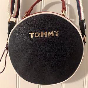 Tommy Round Leather Crossbody Bag